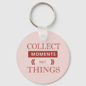 Porte-clés Moments de collecte rose (Verso)