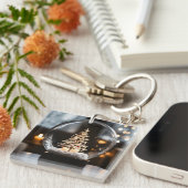 Porte-clés "Moments festifs : le temps en Porte - clé main" (Devant Droit)