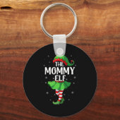 Porte-clés Mommy Elf Christmas Girls Women Elf Squad Xmas Fam (Recto)