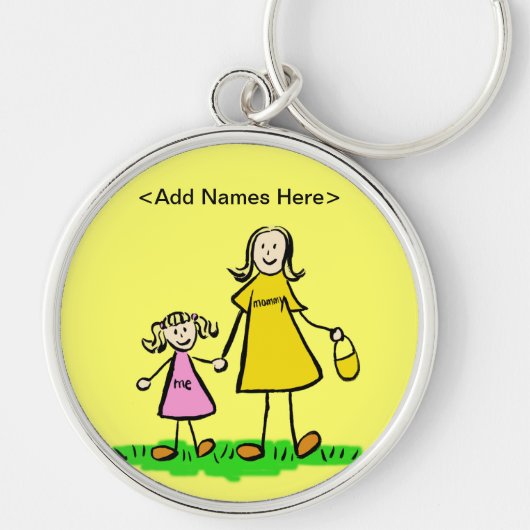 Porte-clés Mommy & Me Porte - clé (option Blond Personnaliser (Devant)
