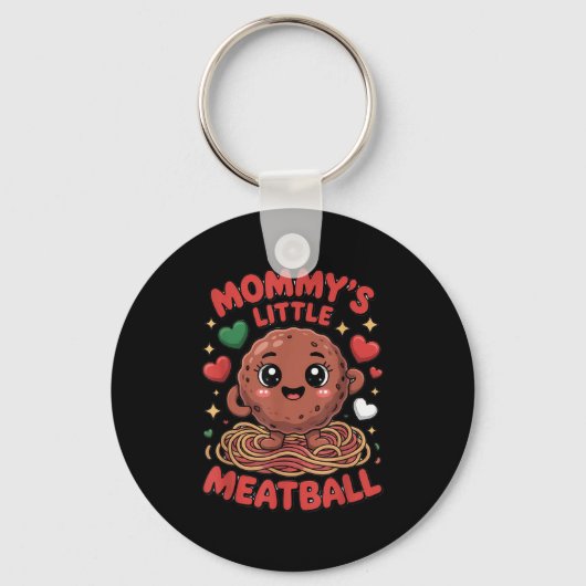 Porte-clés Mommy's Little Meatball Love Italian Kid Funny  (Recto)