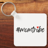 Porte-clés #MomTribe | Modernité de la maternité Script Fête (Recto)