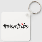 Porte-clés #MomTribe | Modernité de la maternité Script Fête (Dos)