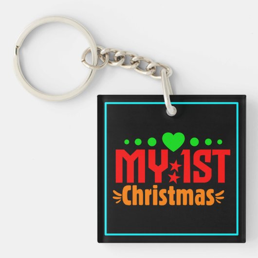 Porte-clés Mon 1er Noël - Designs de Noël (Devant)