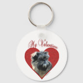Porte-clés Mon Affenpinscher Valentine (Verso)