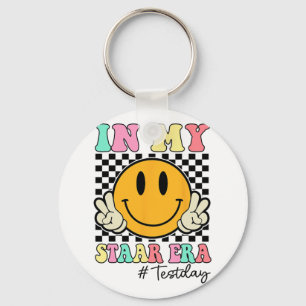 Porte-clés Mon âge de la étoile Retro Smile Teacher Kids Test
