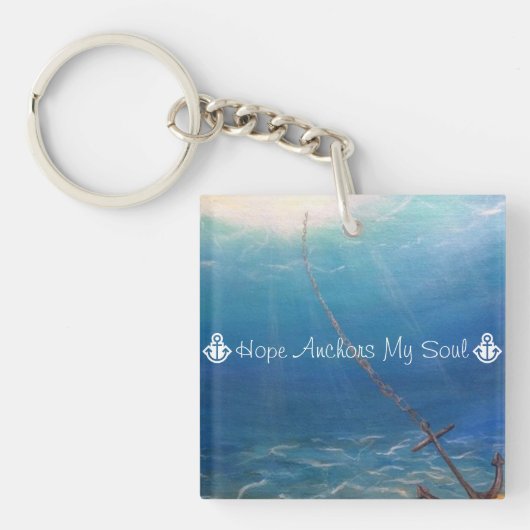 Porte-clés Mon âme est ancrée sur l'espoir (Devant)
