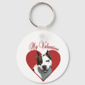 Porte-clés Mon AmStaff Valentine (Verso)