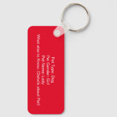 Porte-clés Mon animal de compagnie est la maison Porte - clé  (Verso)