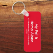 Porte-clés Mon animal de compagnie est la maison Porte - clé  (Recto)