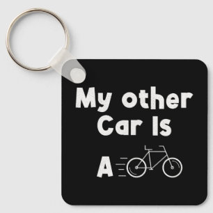 Porte-clés Mon autre voiture est un vélo