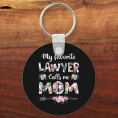 Porte-clés Mon Avocat Favori M'Appelle Maman (Recto)