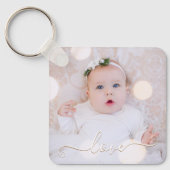 Porte-clés Mon bébé photo personnalisée (Recto)