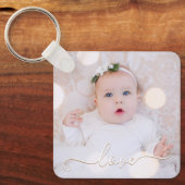 Porte-clés Mon bébé photo personnalisée (Recto)