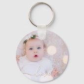 Porte-clés Mon bébé photo personnalisée (Recto)