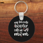 Porte-clés Mon Bowling préféré m'appelle Bowling Mom Bowler M (Recto)