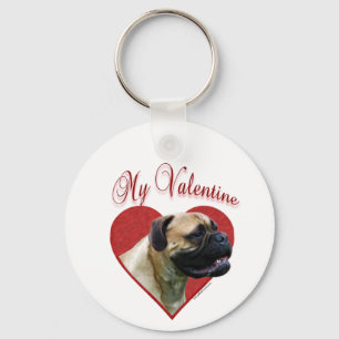 Porte-clés Mon Bullmastiff Valentine
