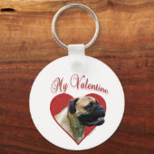 Porte-clés Mon Bullmastiff Valentine (Recto)