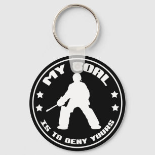 Porte-clés Mon but, Porte - clé de gardien de but de hockey s