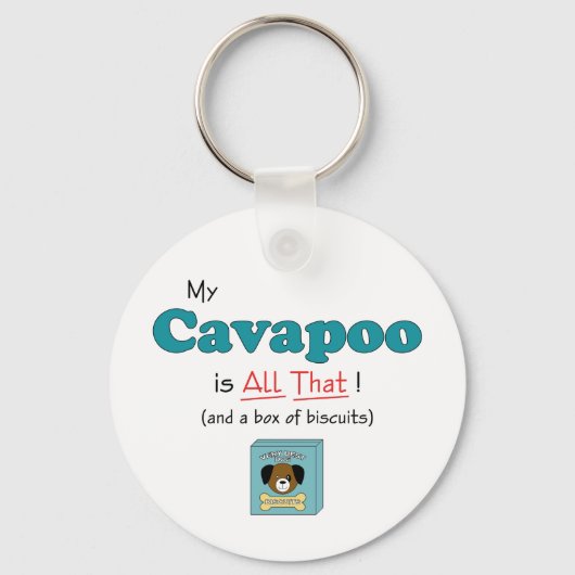 Porte-clés Mon Cavapoo c'est tout ça ! (Recto)