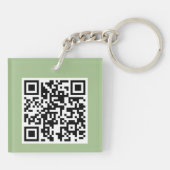 Porte-clés Mon chat a du code QR pour les chats (Dos)