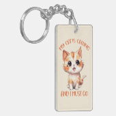 Porte-clés Mon Chat Appelle Un Chat Orange Cute (Devant gauche)