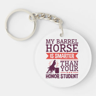 Porte-clés Mon cheval de baril est plus drôle Funny Barrel Ra