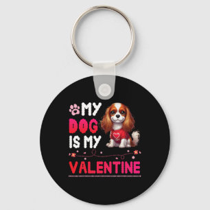 Porte-clés Mon chien Cavalier King Charles Spaniel est mon va