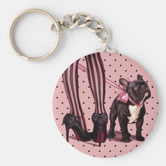 Porte-clés Mon chien de taureau français (Devant)