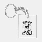 Porte-clés Mon chien est ma Saint Valentin (Devant gauche)