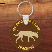 Porte-clés Mon Chien Et Moi Aimons Le Suivi (Recto)