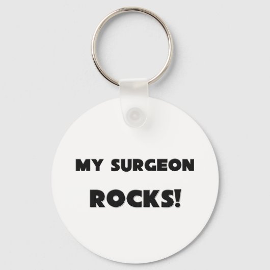 Porte-clés MON chirurgien ROCKS ! (Recto)