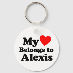 Porte-clés Mon coeur appartient à Alexis