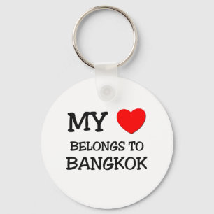 Porte-clés Mon coeur appartient à BANGKOK