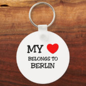 Porte-clés Mon coeur appartient à BERLIN (Recto)
