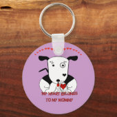 Porte-clés Mon coeur appartient à ma maman (Recto)