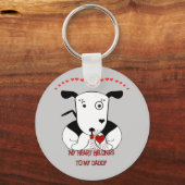 Porte-clés Mon coeur appartient à mon papa (Recto)