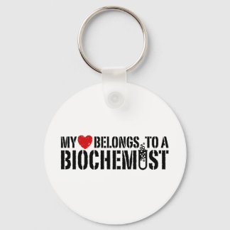 Porte-clés Mon Coeur Appartient À Un Biochimiste