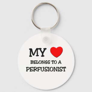 Porte-clés Mon coeur appartient à un PERFUSIONIST