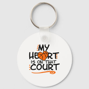 Porte-clés Mon Coeur Est Sur Ce Sketll De Cour