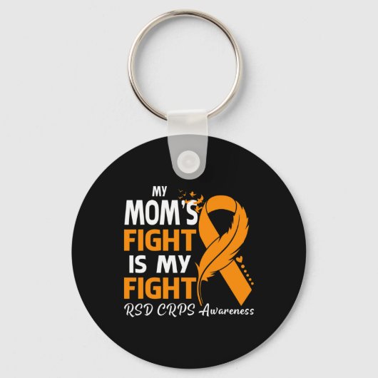 Porte-clés Mon combat de maman est mon combat Rsd Crps Feat d (Recto)