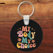 Porte-clés Mon corps Mon choix Feminist Pro choix (Recto)