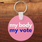 Porte-clés Mon corps Mon vote Roevember (Recto)