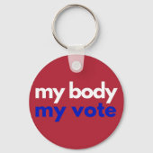 Porte-clés Mon corps Mon vote Roevember (Verso)