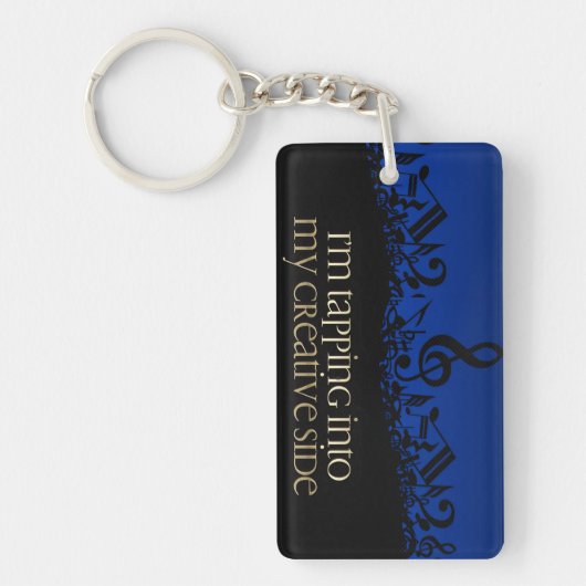 Porte-clés "Mon côté créatif" Motivation Affirmation (Devant)
