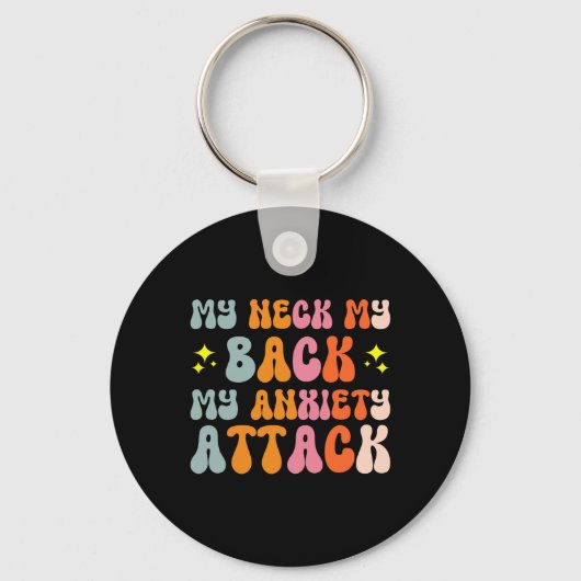 Porte-clés Mon cou Mon Ck Mon attaque d'anxiété _2 (Recto)