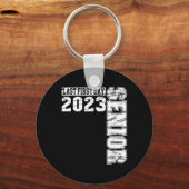 Porte-clés Mon Dernier premier jour de classe senior de 2023  (Recto)
