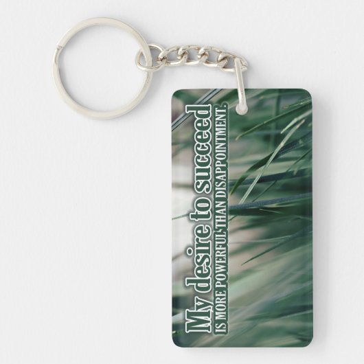 Porte-clés "Mon désir de réussir" Motivation Affirmation (Devant)