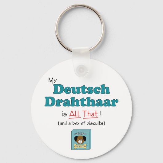 Porte-clés Mon Deutsch Drahthaar est All That! (Recto)