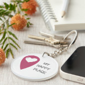 Porte-clés Mon endroit heureux (Devant Droit)